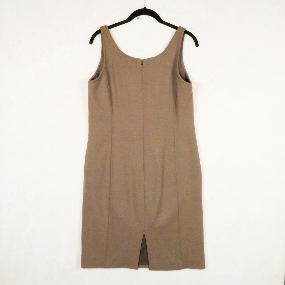 Worth New York Brown Bodycon Sheath Dress Size 6 Grunge Neutral Boho LBD - Picture 2 of 10